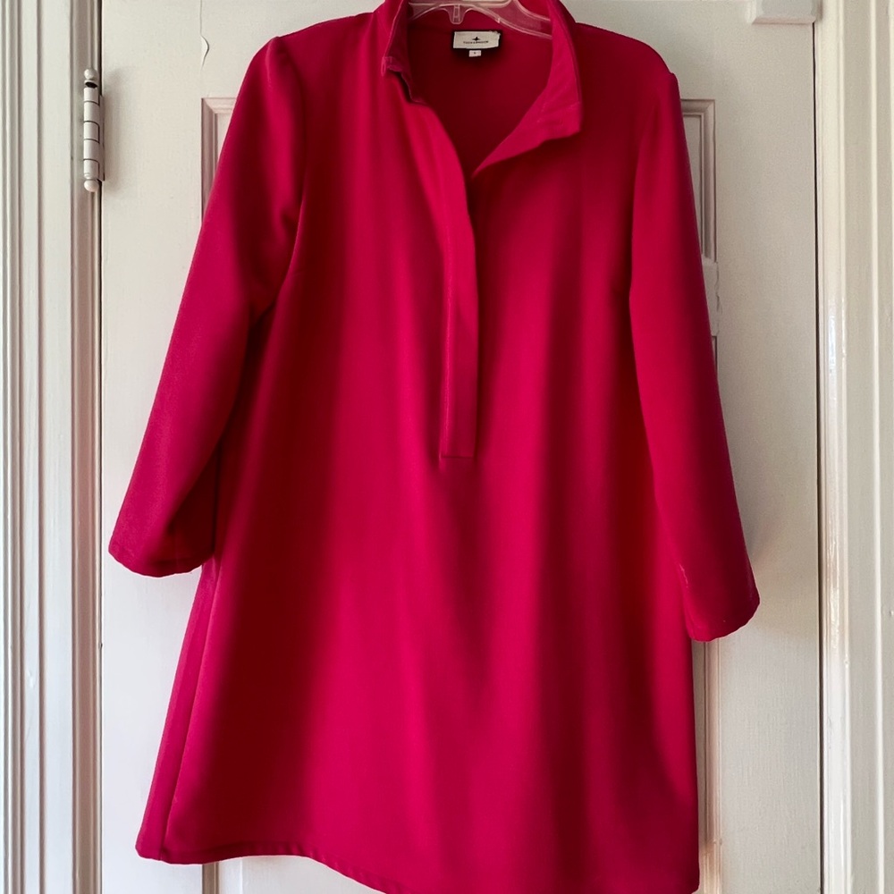 Tuckernuck Pink A-line Long Sleeve Dress